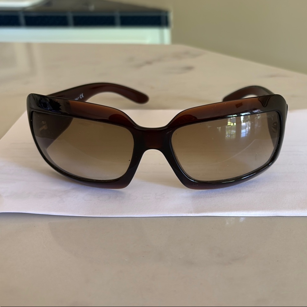 CHANEL Brown Sunglasses with Case